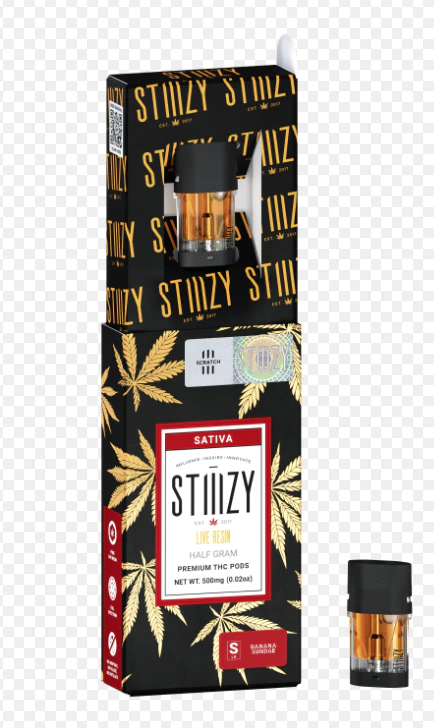 STIIIZY - Stiiizy - Banana Sundae - 0.5g Live Resin Pod Main Image
