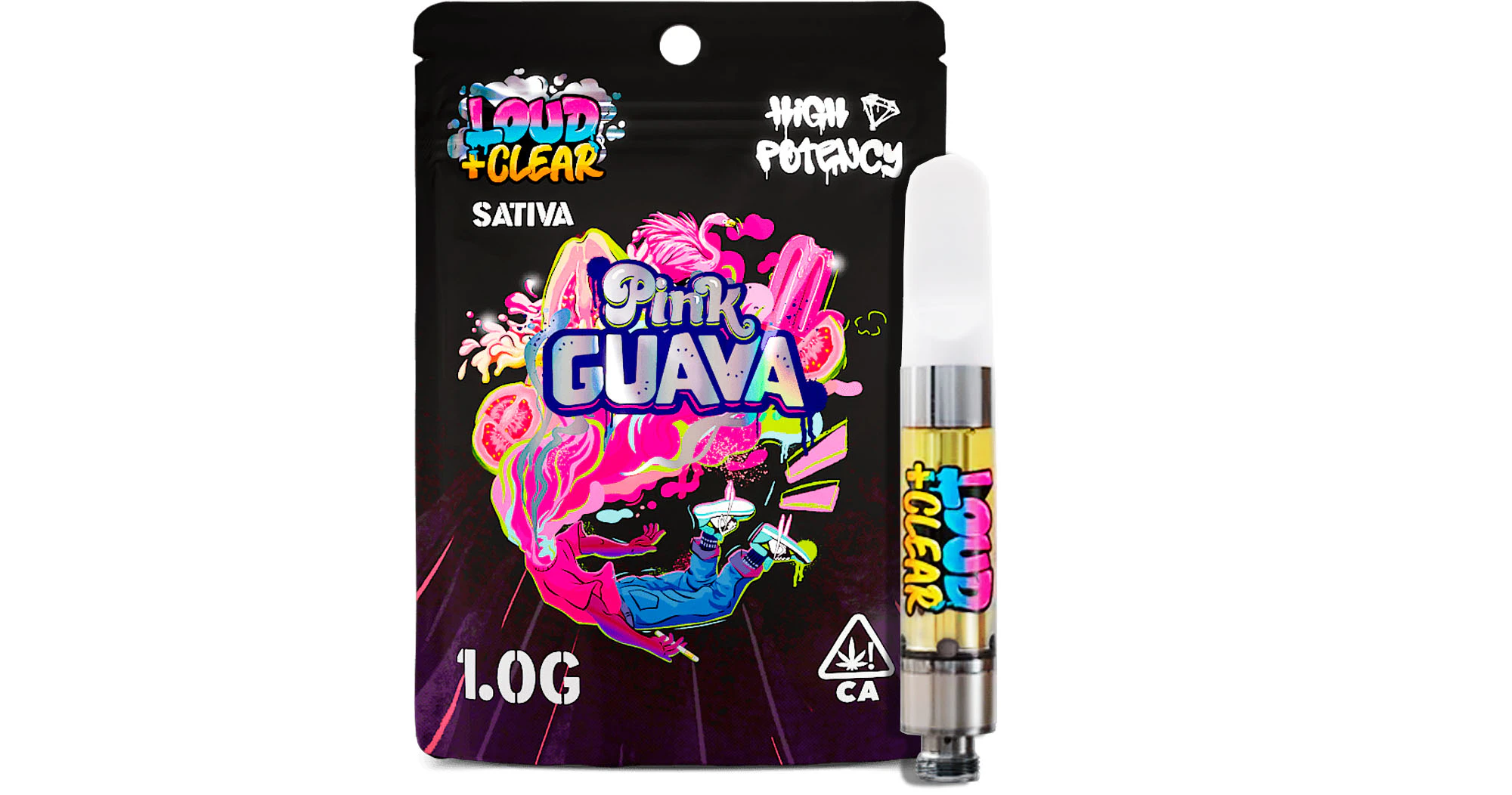 Loud+Clear - Loud + Clear - Pink Guava High Potency Cartridge - 1g Main Image