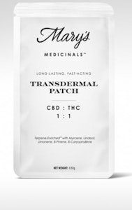 Mary's Medicinals - [Mary’s Medicinals] Transdermal Patch - 20mg - 1:1 CBD:THC Relief