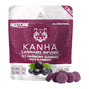 KANHA | ACAI BLUEBERRY 1:2 THC/CBG - 10PK | EDIBLE