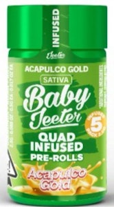 JEETER - Jeeter-Baby Jeeter-Acapulco Gold-Sativa-Liquid Diamonds & Rosin-infused Pre roll-35.96%-2.5g
