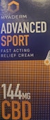 Myaderm Advanced Sport Fast Acting Relief Cream 144mg CBD On-the go Singles