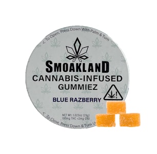 Smoakland - Blue Razberry Gummies 100mg