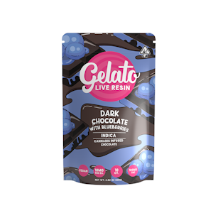 Dark Chocolate with Blueberries Indica Bar 100mg - Gelato
