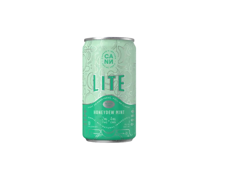 Cann - Honeydew Mint Lite 6pk (2mg THC, 4mg CBD Per Can) Main Image