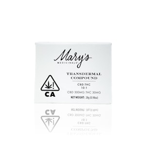MARY'S MEDICINALS - MARY'S MEDICINAL - Topical - Transdermal Compound - 10:1 - 0.98OZ
