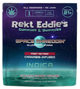 Rekt Eddie's Indica Gummies 5mg - Space Shreddin' Black Cherry - 10ct