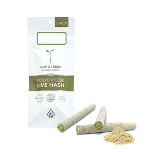 RAW GARDEN - BLUEBERRY FRITTER LIVE SOLVENTLESS HASH (3PK) - RAW GARDEN