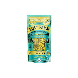 KIVA - Purple Punch (Lemonade) | Lost Farm Chews 100mg | Kiva