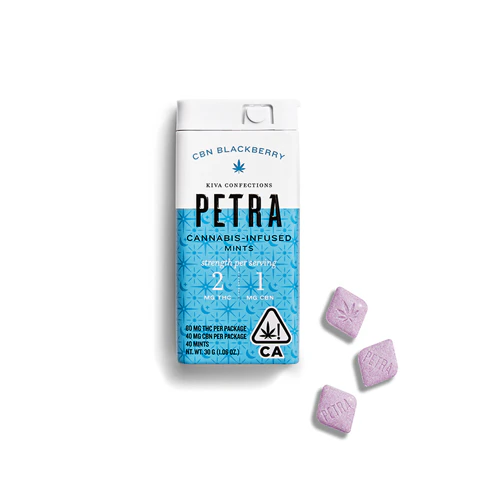 PETRA - Blackberry Mints | 2.5:1 THC:CBN | 100mg Main Image