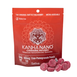 KANHA - Kanha Nano Sativa Cran-Pomegranate Gummies 100mg