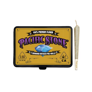 PACIFIC STONE - 7pk Wedding Cake 40-42% -  Diamond Infused Prerolls - Pacific Stone