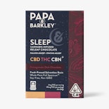 Papa & Barkley - 2:4:1 CBD+THC+CBN ( Sleep ) Pomegranate Dark Chocolate ( Rosin ) Bar - 80mg