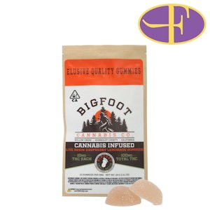 BIGFOOT CANNABIS CO - Raspberry Lemonade x Pink Lemonade Live Resin Gummies