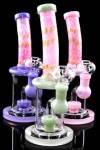 SPS WHOLESALE - Neon Glass Water Pipe with Showerhead Perc