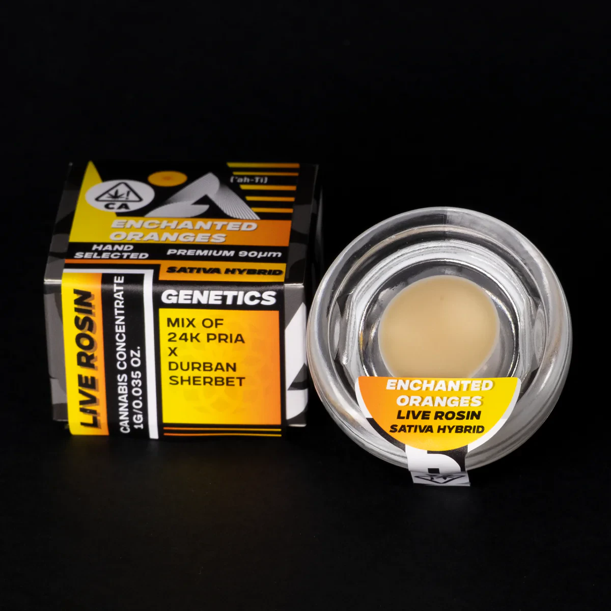 Ahti Hash - Ahti Hash - 1g 90u Whipped Live Rosin - Enchanted Oranges  Main Image