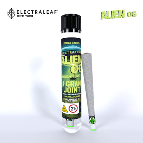 ElectraLeaf - Alien OG -Hybrid- (Pre-Roll) 1g | Electraleaf      -ab2  FRONT