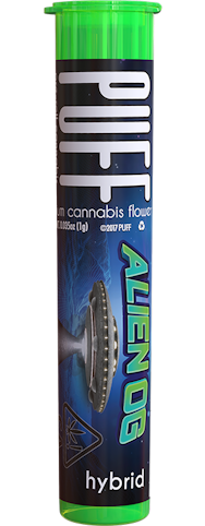 Puff - Alien OG -Hybrid- 23.67% THC | 1g (Pre-Roll) | Puff -ll12 middle 
