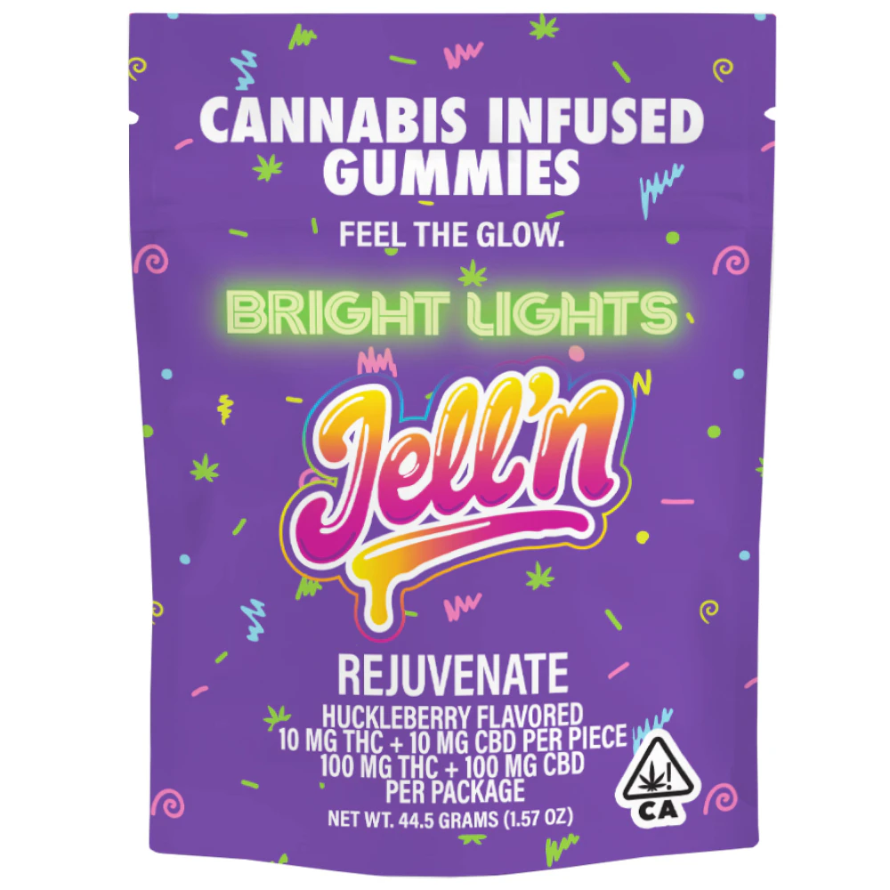 Bright Lights - Bright Lights - Jell'n - Rejuvenate Huckleberry - 10:10 - THC:CBD Main Image