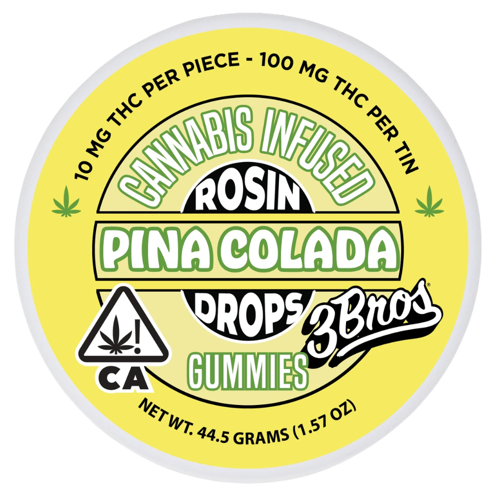 3 Bros - 3 Bros - Pina Colada - Rosin Drops - 10pk - 100mg Main Image