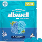 Allswell - Sour Blue Raspberry - Gummy - 100mg
