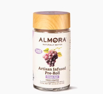ALMORA FARMS - Almora 2.5G Grape Ape Artisan Infused Preroll 5pk