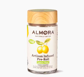 ALMORA FARMS - Almora 2.5G Lemon Maui Artisan Infused Preroll 5pk