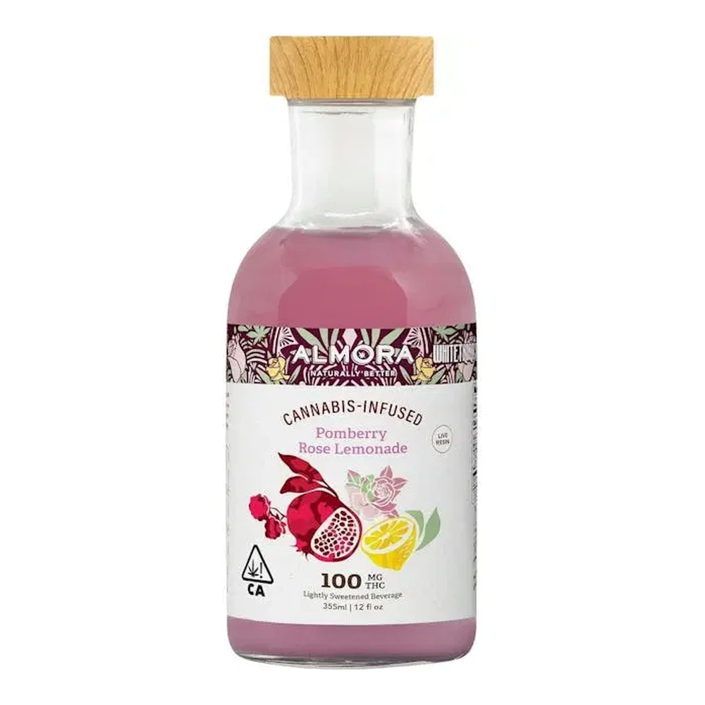 ALMORA FARMS - Almora Farm | Pomberry Rose Lemonade | Strain Specific- Whitethorn Rose Cannabis Beverage | 100mg Main Image