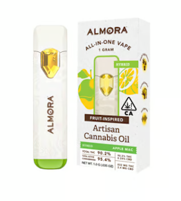 Almora Farm | Disposable | Fruit Live Resin | Lemon Maui | 1g