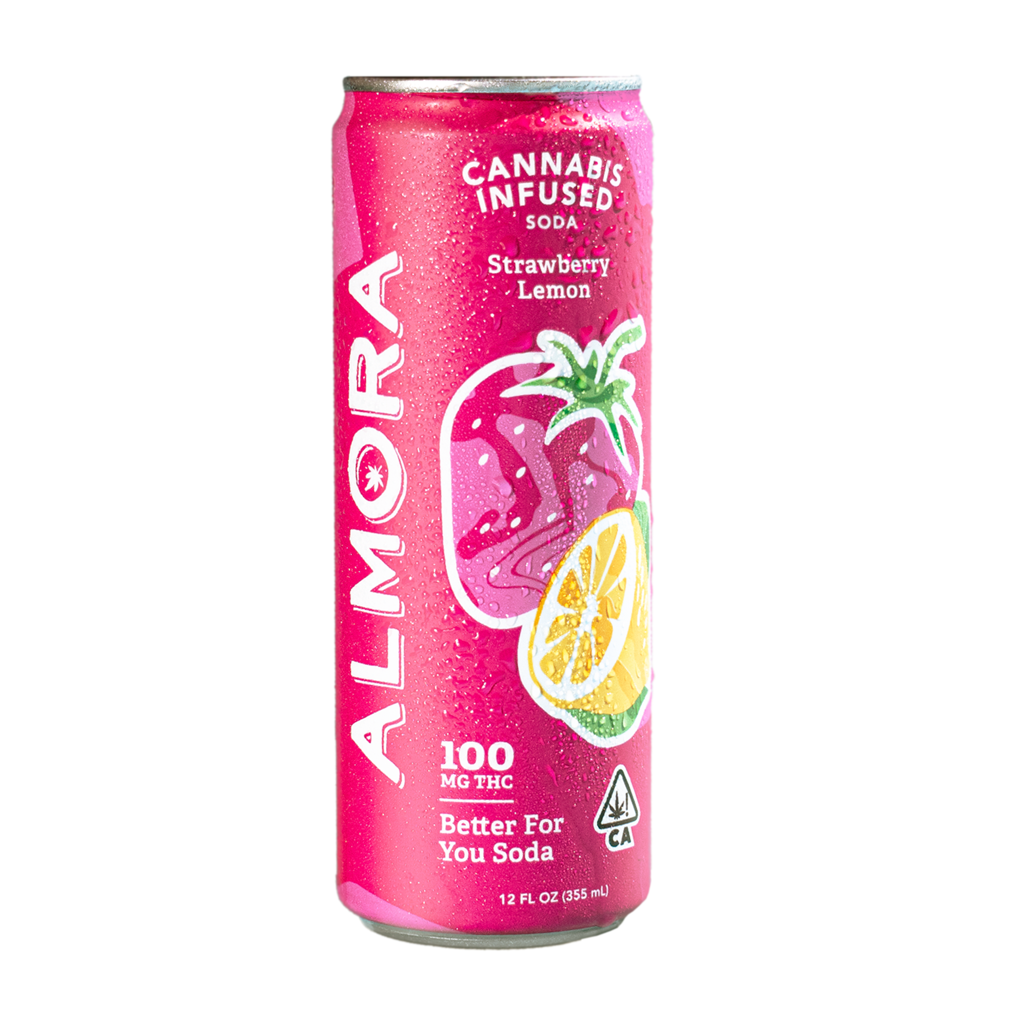 Almora | Strawberry Lemon | Better for You Soda | 100mg