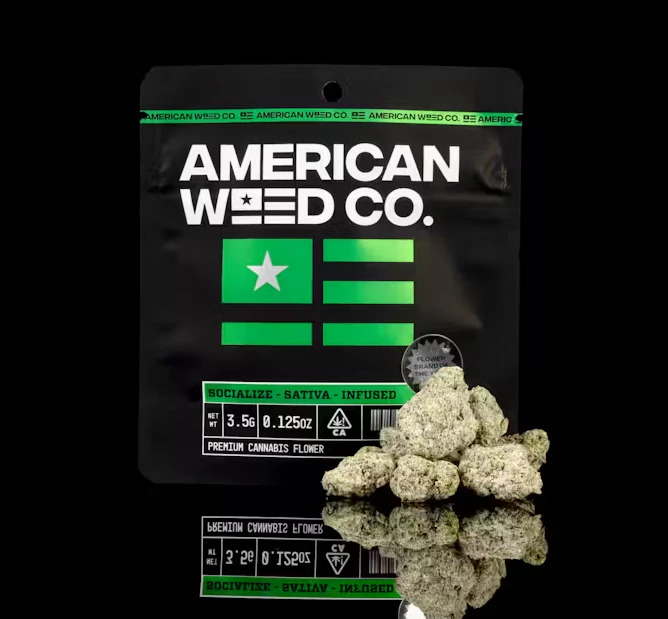 American Weed Company - American Weed Co. | Citrus Bomb | Diamond Infused Flower | 1/8oz Main Image