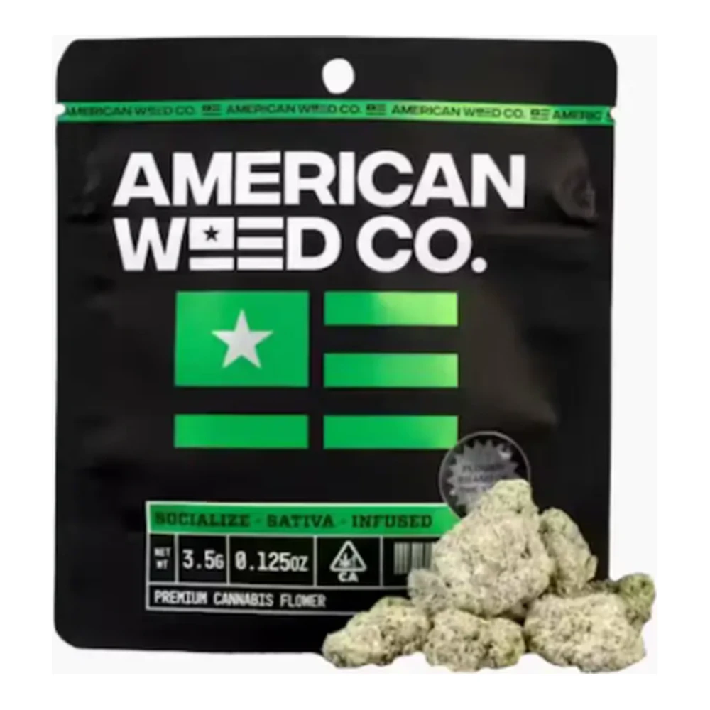 American Weed Company - American Weed Company | Pineapple Express | Diamond Infused Indoor Flower | 1/8oz Main Image
