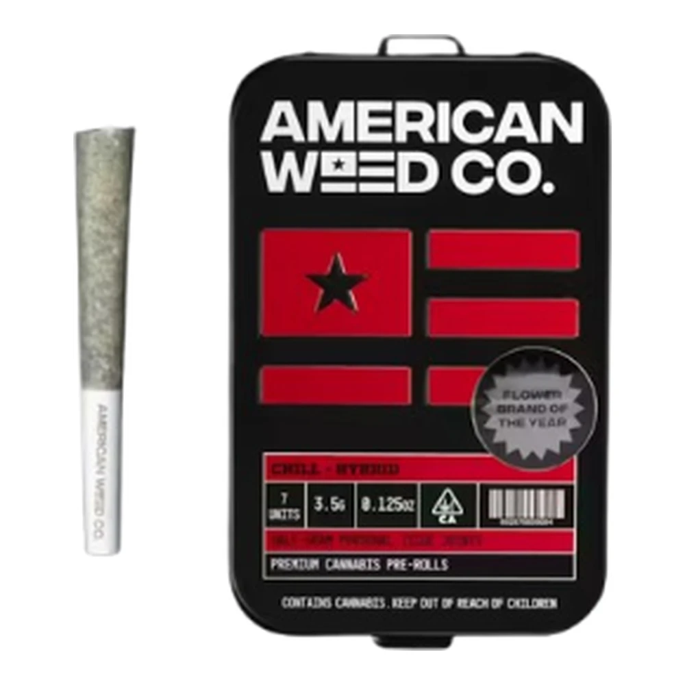 American Weed Company - American Weed Company | Watermelon Runtz | Diamond Infused Pre-Roll 7pk | 3.5g Main Image