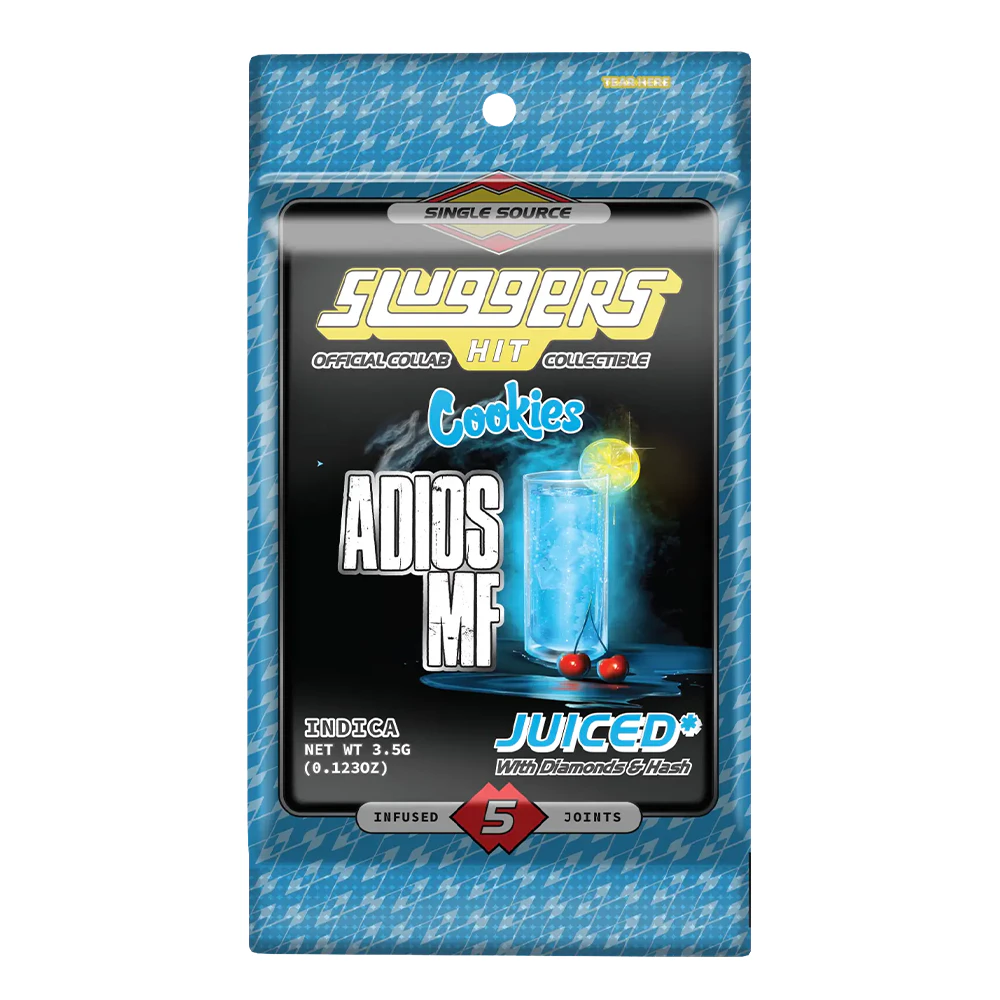 Sluggers - Sluggers - 0.7g Infused Pre Roll 5 Pack (Adios MF-Indica) Main Image