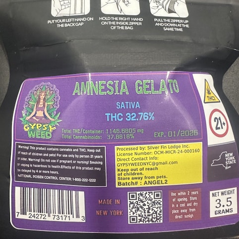 Gypsy Weed - Amnesia Gelato (Amnesia Haze x Gelato) - Sativa - Premium Flower | Gypsyweed   -ee7