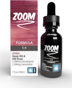 Angel - Zoom 1500 CBD:CBG Citrus Hemp Tincture