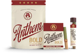 Anthem | Bold | Black Cherry Maduro | 5PK-Wood Tip Infused(Pre-Roll Pack) | 2.5g(indica)