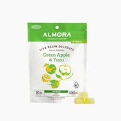 ALMORA FARM: Green Apple & Yuzu Live Resin Gummies 100mg (H)