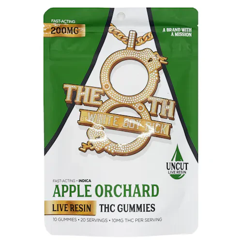 The 8th by White Boy Rick - The 8TH - Apple Orchard Live Resin Gummies 200MG (10x20MG) Main Image