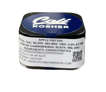 CALI KOSHER - Apple Fritter - Diamond Sauce - 1g