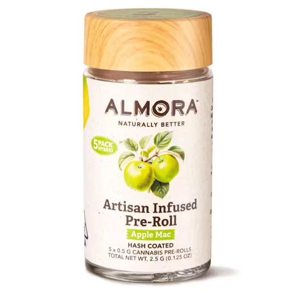 ALMORA FARMS - Almora Farm | Infused Pre Roll | Apple Mac | .5g | 5pack Main Image