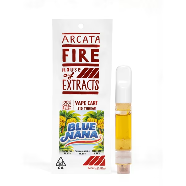 Arcata Fire | Blue Nana | Cured Resin | Cartridge