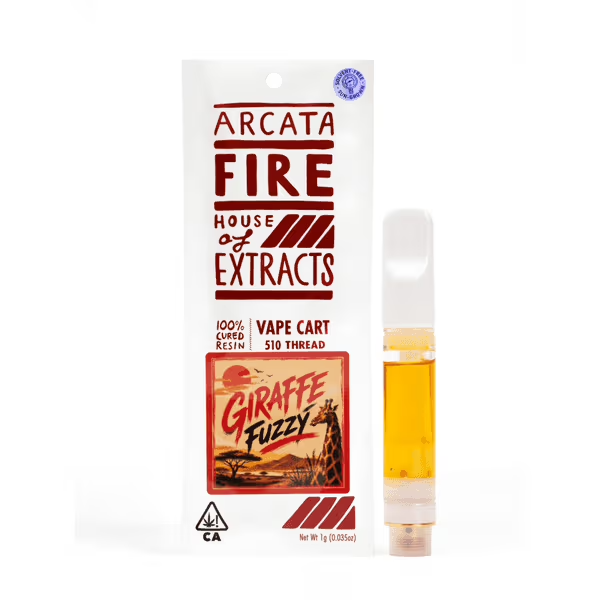 Arcata Fire | Giraffe Fuzzy | Cured Resin | Cartridge