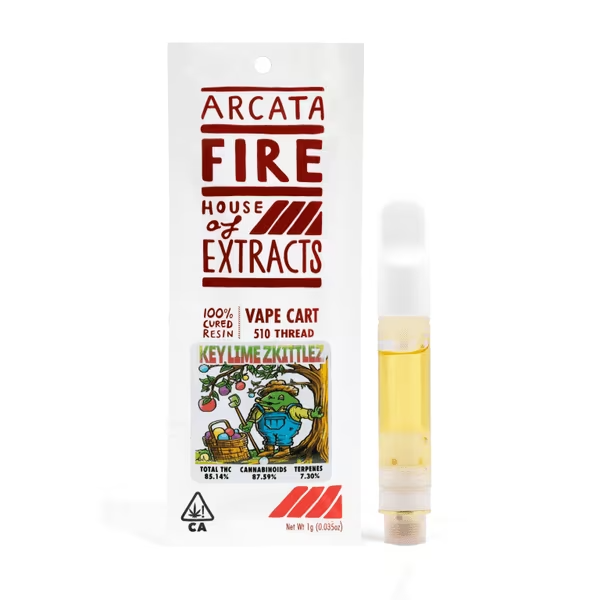 Arcata Fire | Key Lime Z | Cured Resin | Cartridge