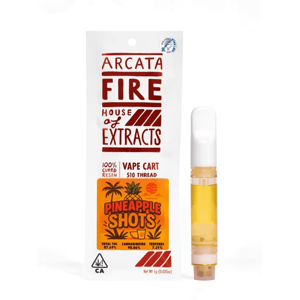 Arcata Fire | Pineapple Shots | Cured Resin | Cartridge