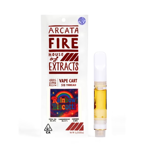 Arcata Fire | Rainbow Biscotti | Cured Resin | Cartridge