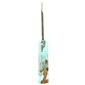 Dunkin Dabbers - Full Size 6 1/8 Pourcasso Resin + Burl - Dab Tool