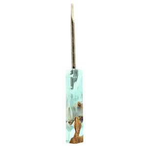 Dunkin Dabbers - Dunkin Dabbers - Full Size 6 1/8 Pourcasso Resin + Burl - Dab Tool