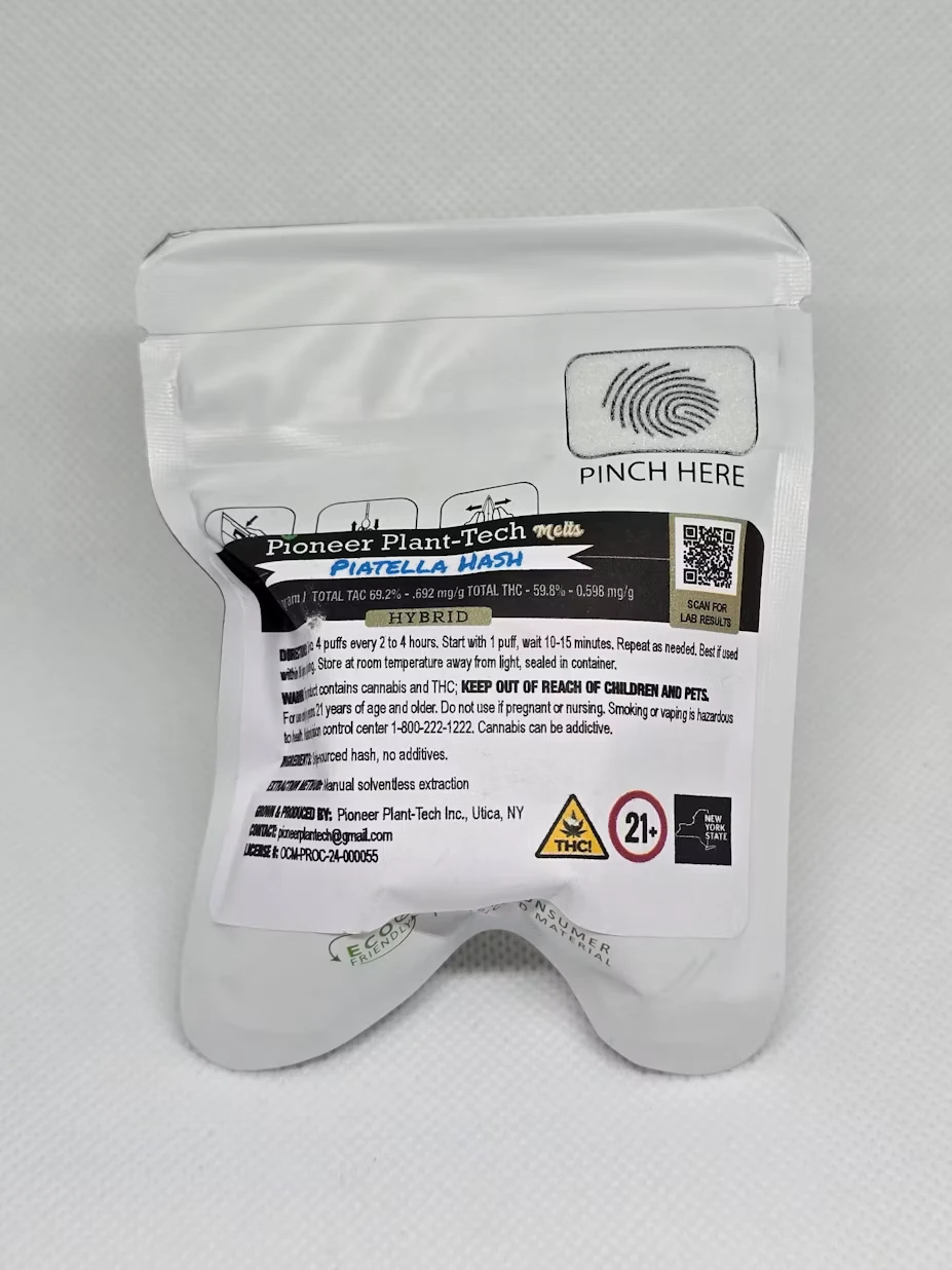 Pioneer Plant-Tech - Piatella Hash | Hash | 1g | Pioneer Plant-Tech Main Image