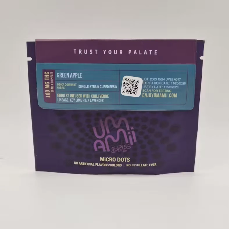 Umamii - Green Apple Micro Dots w/ Live Resin | Edible | 10mg x 10pk | Umamii Main Image